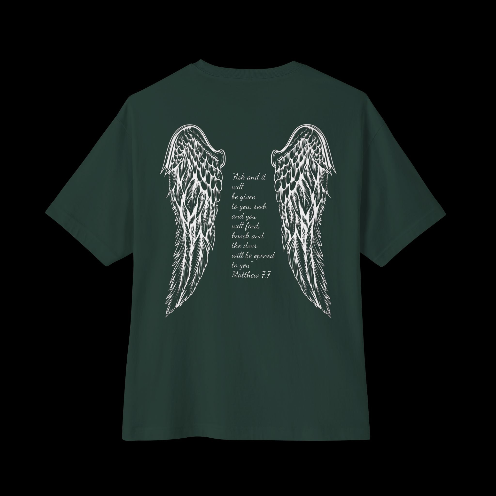 Christan T-Shirt – Matthew 7:7 Verse