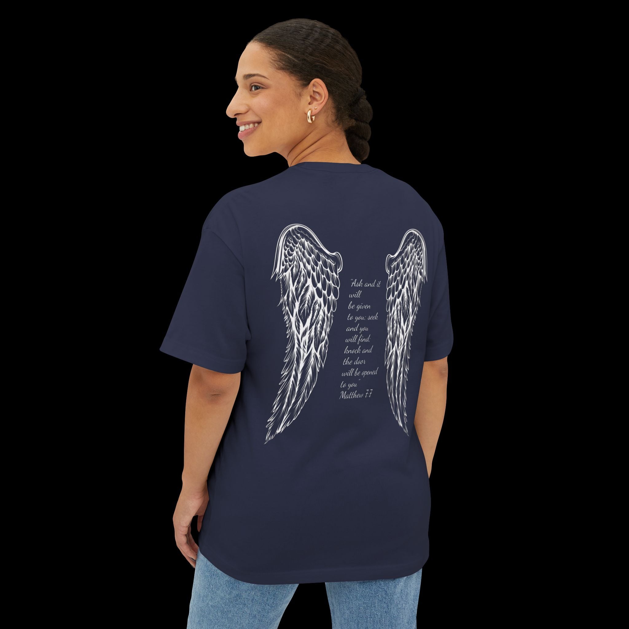 Christan T-Shirt – Matthew 7:7 Verse