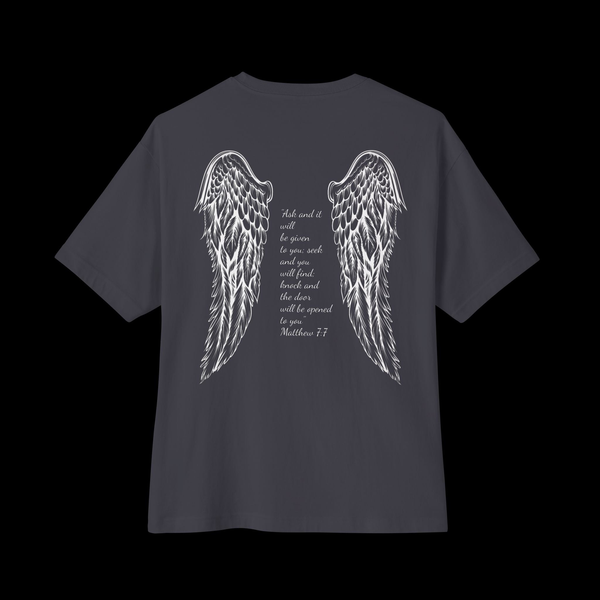 Christan T-Shirt – Matthew 7:7 Verse