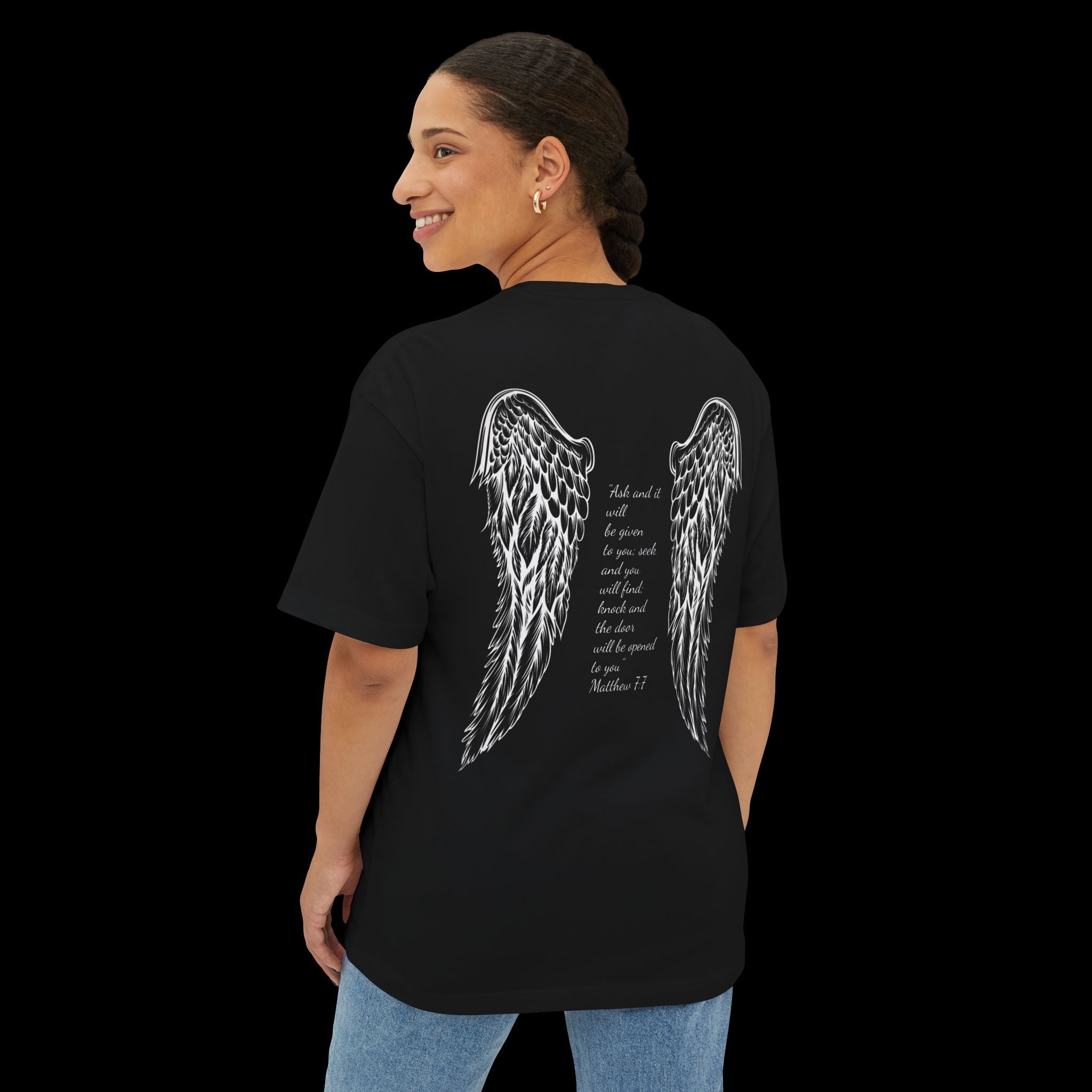 Christan T-Shirt – Matthew 7:7 Verse